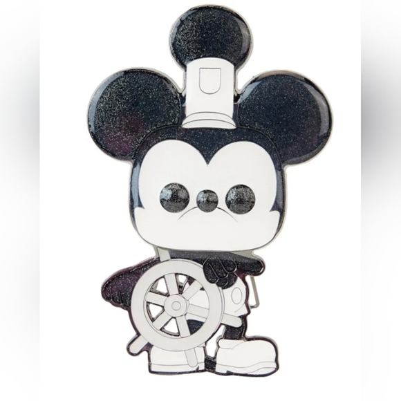 Disney 100 Steamboat Willie Pop Pin NIP - Picture 4 of 12